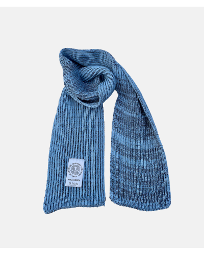 S.N.S. Herning Wool Scarf - Sky Blue with Black - design Maja Brix